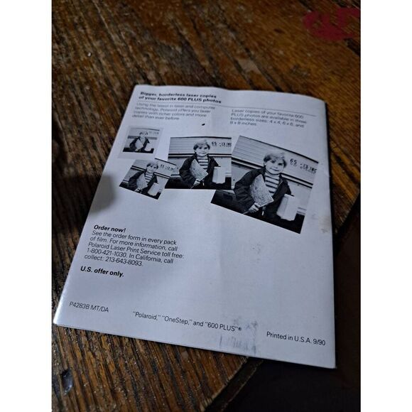 Vintage Polaroid One Step Flash Instant Camera with Paperwork - Picture 7 of 12